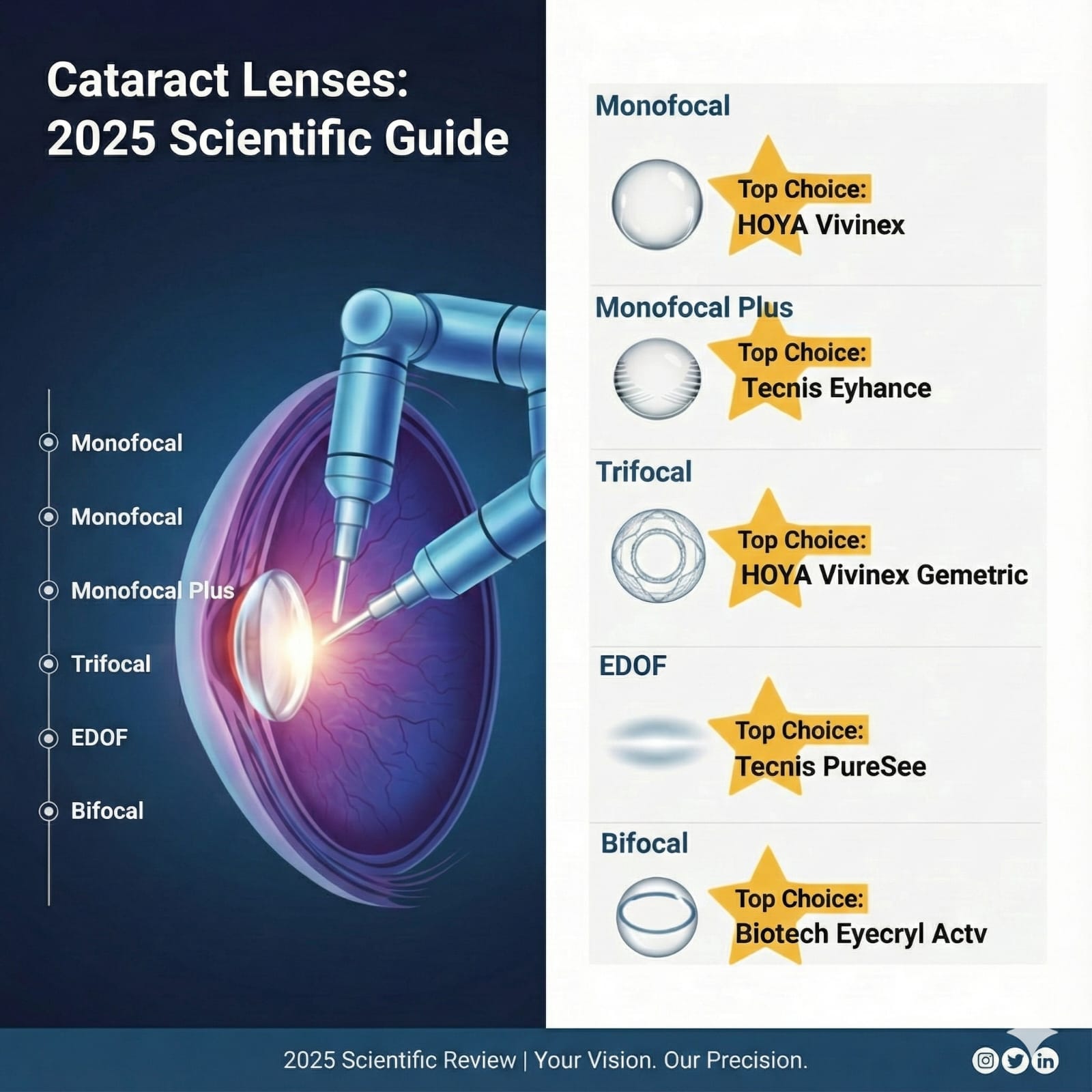 The Ultimate Guide to Cataract Lenses: A 2025 Scientific Review